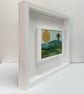 Original Framed Mixed Media Painting Of Landscape With Trees - Early Morning - Image 3