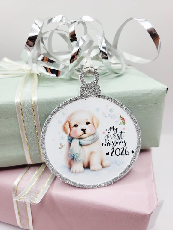 My First Christmas 2026 Gift Tags, Baby's Festive Gift Tag, Cute Labels