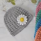 Beanie Hat Crochet In Sizes Newborn to 2 Yrs, Welcome Home Gift
