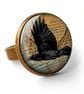 Raven In Flight Ring (RR03) - Image 1