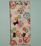 Glasses case - Japanese cats, balls and blossom - slip in - Image 1