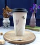 Bee and spring flower bone china travel mug - Image 6