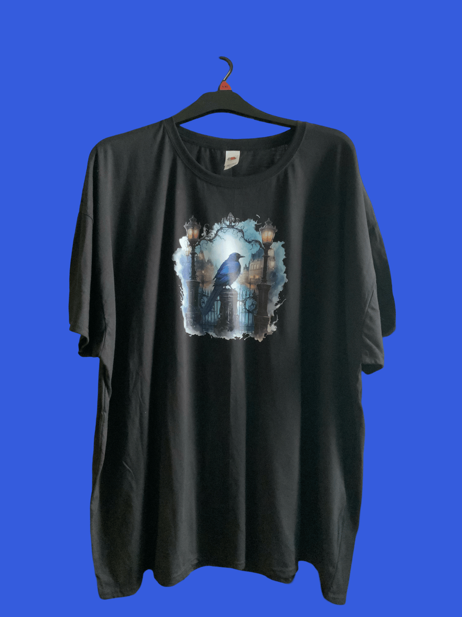 Black crow gothic t shirt 