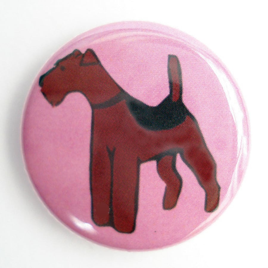 Airedale  Welsh Terrier Badge