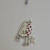 Mr Robin is holding a Star - Hanging Decoration