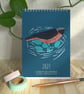2027 Illustrated Birds Desk Calendar