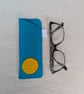 Cheerful Sunshine Wool Felt Glasses Case - Hand Embroidered Spectacle Pouch  