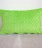 Bright Green Tempur Travel Pillow Cover 16x10 Soft Cuddlesoft Minky Spots SMALL
