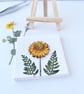 Real Dried Strawflower Mini Canvas on Wooden Easel, Miniature Botanical Art - Image 4