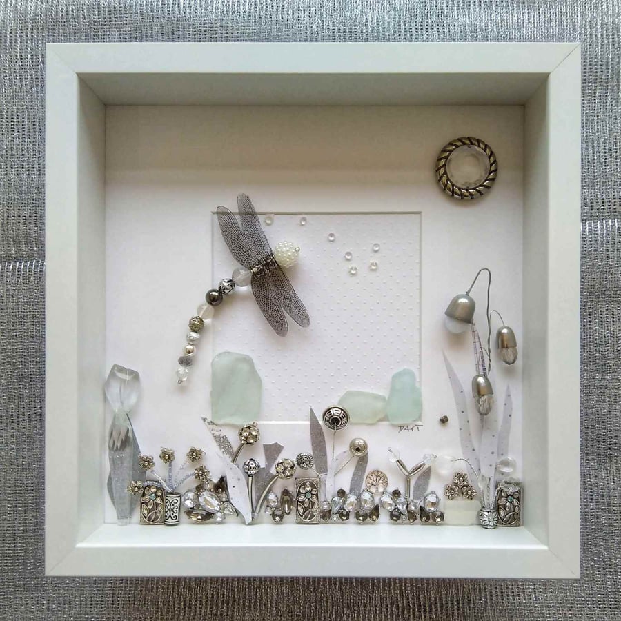 Winter Garden Dragonfly Art