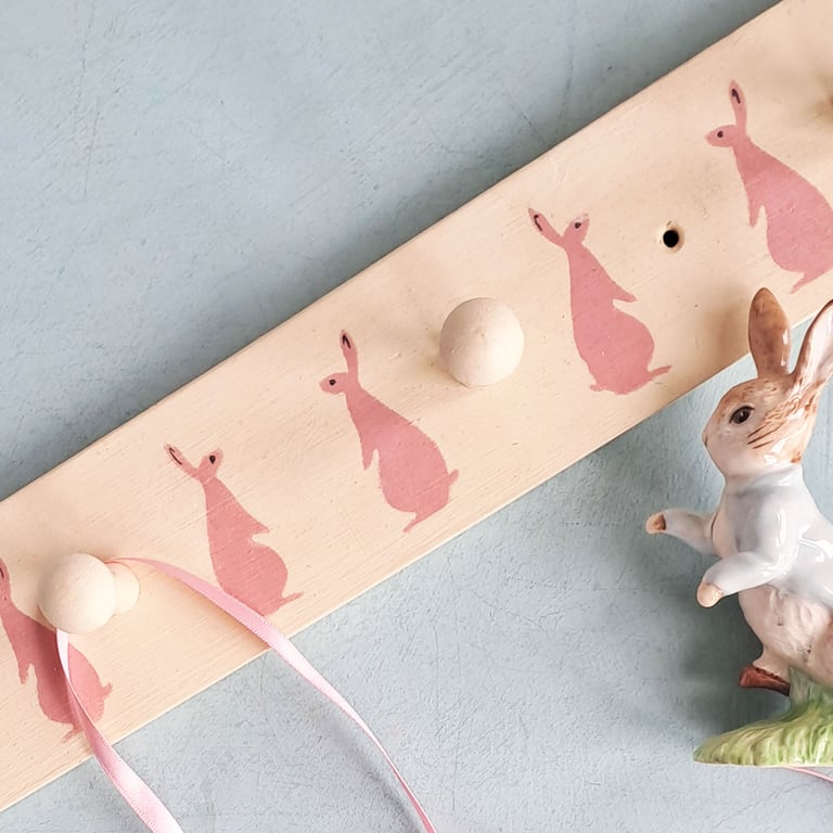 Clothes Rack with Rabbits