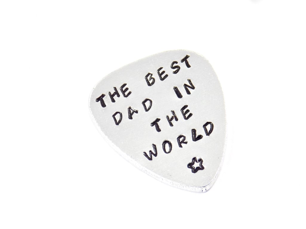 Guitar Pick for Dad, Best Dad in the World, Plectrum Gift, Gift for Men
