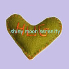 Pocket Hug Large, Felt Olive Green with Orange stitching