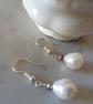 CULTURED PEARL EARRINGS - WEDDING - BRIDE -  PEARL EARRINGS -  FREE UK POSTAGE - Image 3
