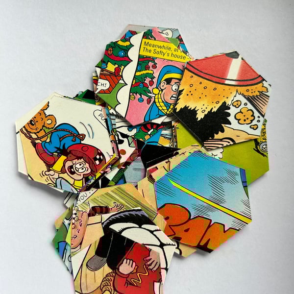 100 Precut hexagons, die cut hexies, hexi templates, quilting templates, pre cut