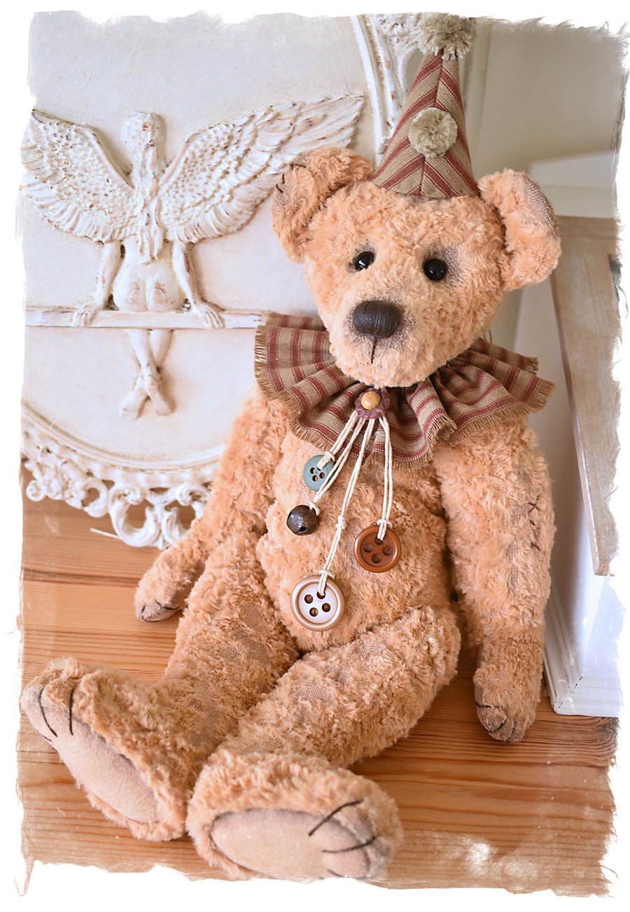 Henri Vintage Artist Bear Sewing Pattern - MAILED Posted Version 