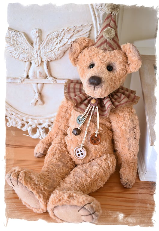 Henri Vintage Artist Bear Sewing Pattern - MAILED Posted Version 