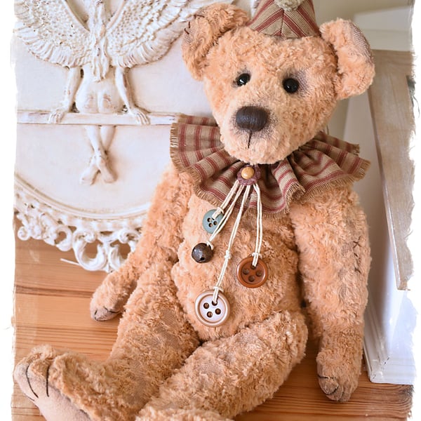 Henri Vintage Artist Bear Sewing Pattern - MAILED Posted Version 