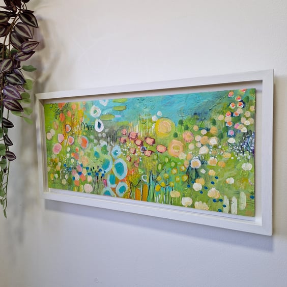 'Along this Path'  Original mix media painting