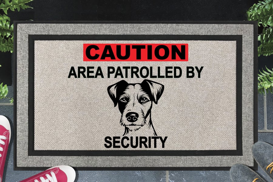 Jack Russell Terrier Security Door Mat - All Weather Doormat - 45x70cm