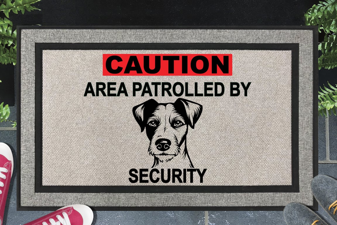 Jack Russell Terrier Security Door Mat - All Weather Doormat - 45x70cm