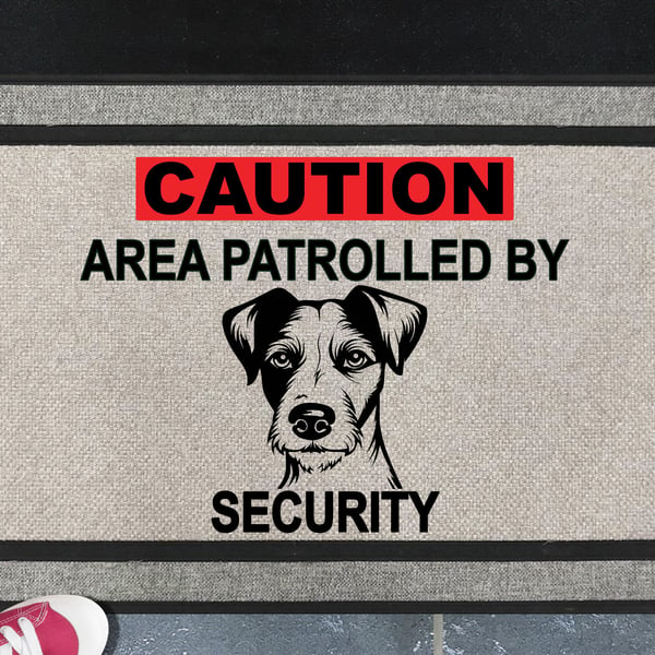 Jack Russell Terrier Security Door Mat - All Weather Doormat - 45x70cm