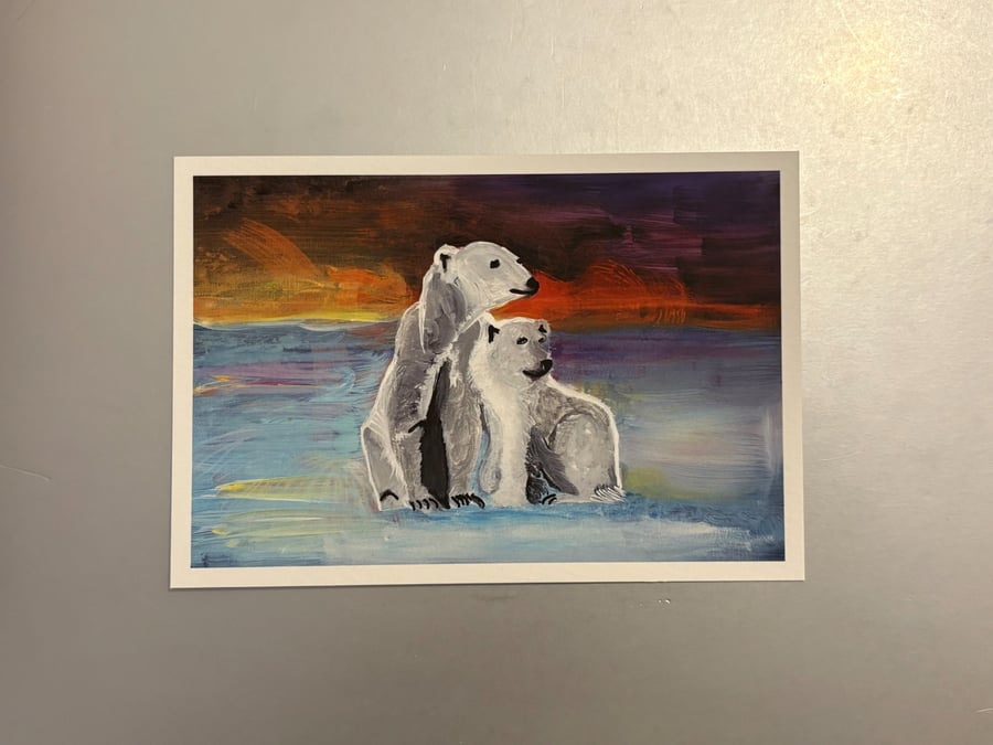 Polar Bears Small Fine Art Print 