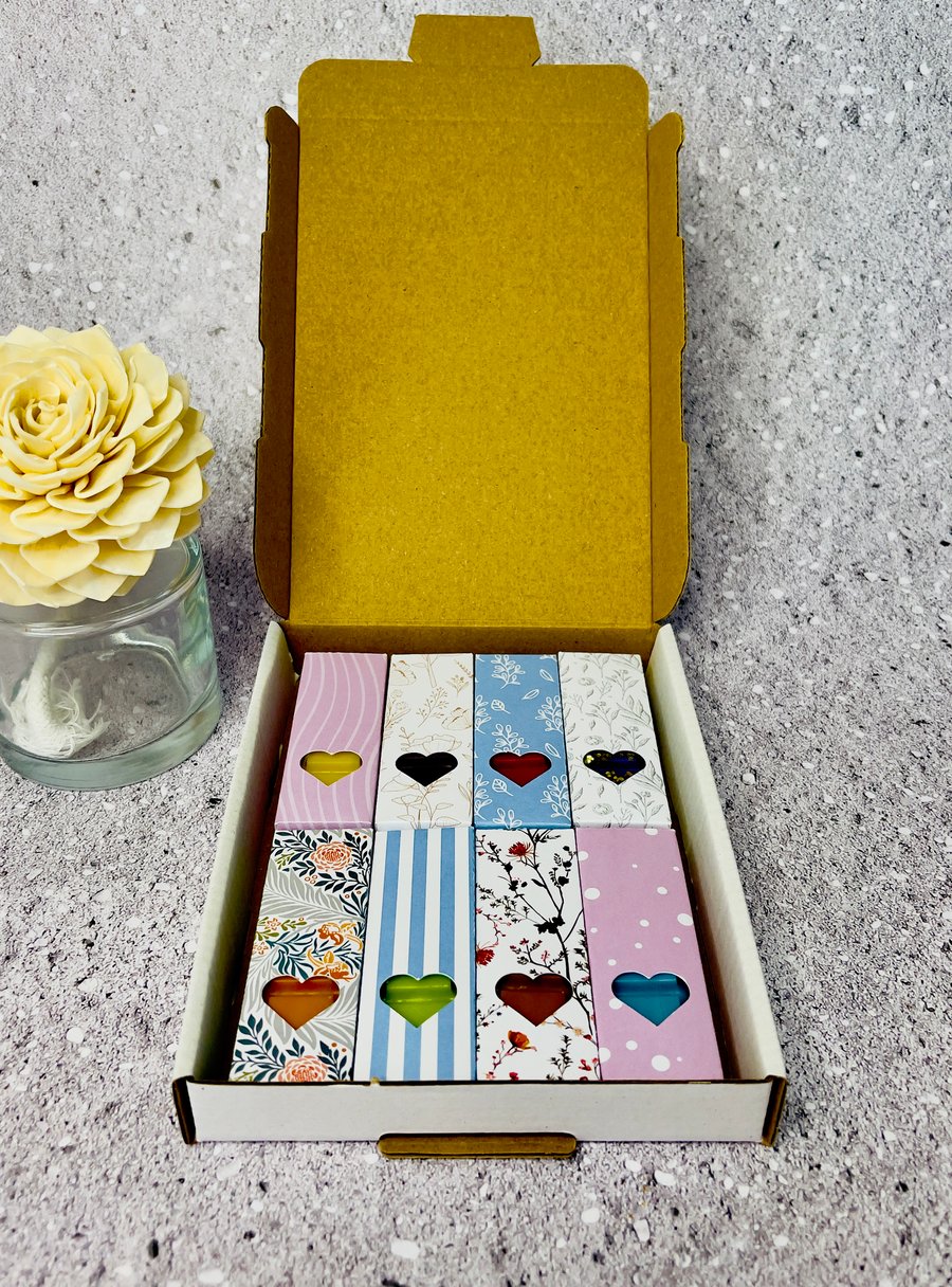 Handmade Scented Wax Mini Snap Bar Box