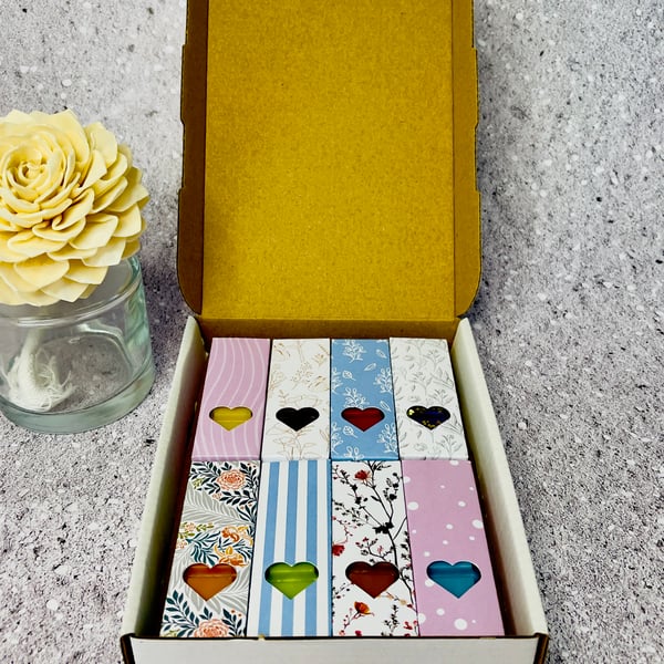 Handmade Scented Wax Mini Snap Bar Box