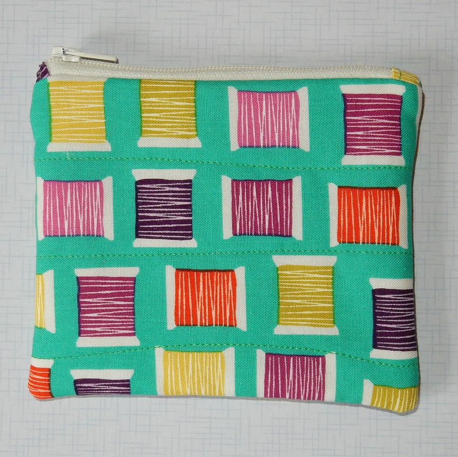 Coin purse Cotton reels sewing purse