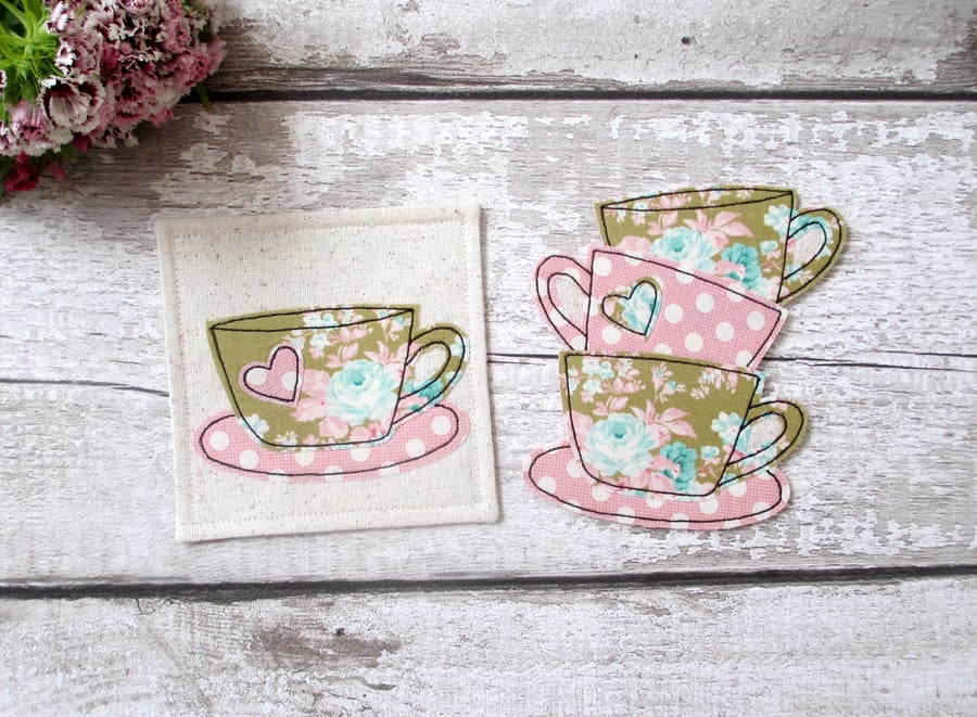Bookmark and coaster set, book and tea gift set
