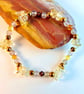 Citrine, Hematite, Agate & Crystal Bracelet, November Birthstone Jewellery Gift - Image 4