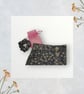 Navy and Gold Printed Cord A-Line Skirt with Pockets. Age 4-5yrs. G42 - Image 5