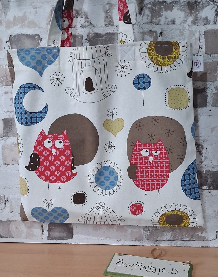 OWLS ON SUSTAINABLE UNLINED TOTE BAG