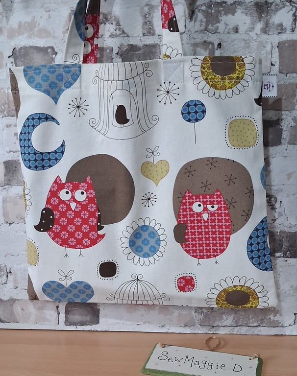 OWLS ON SUSTAINABLE UNLINED TOTE BAG