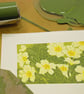 Primroses - Original Linocut Reduction Print - Image 5