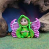 Angelic Summer Equinox Gnome 'Sepal' w veined wings OOAK Sculpt by Ann Galvin