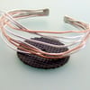 Silver copper bangle