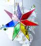 Stained Glass Rainbow Chakra Star Suncatcher - Image 6