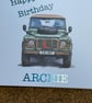 Land Rover Defender 17th Birthday Card - Personalised with name, message and 'L" - Image 5