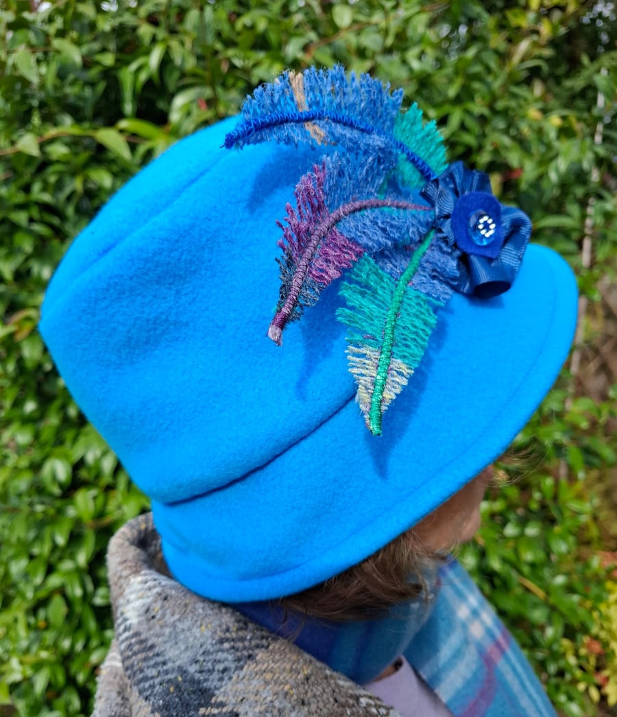 Winter Fleece Vintage Style Ladies Cloche Hat