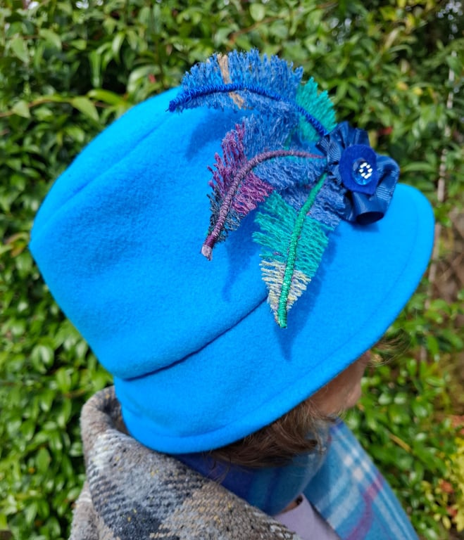 Winter Fleece Vintage Style Ladies Cloche Hat
