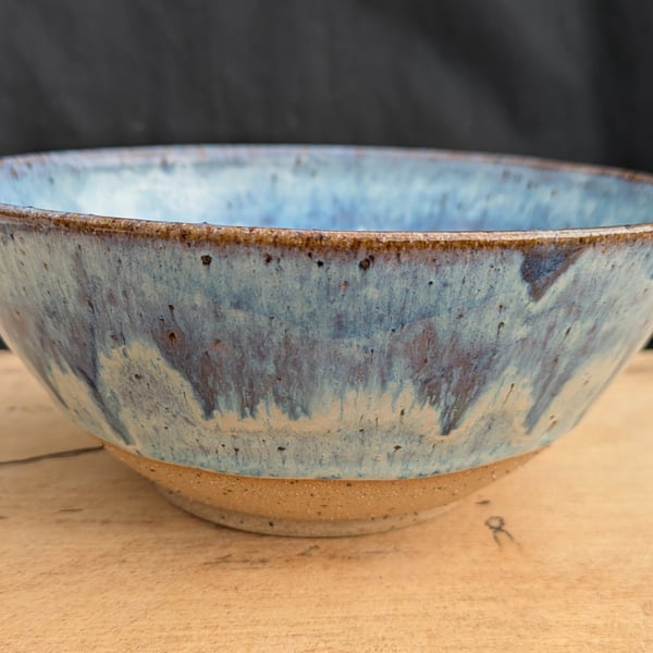 Blues medium speckled bowl