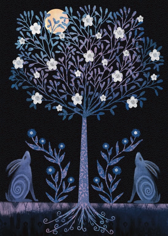 Tree of Life, blank greetings card 