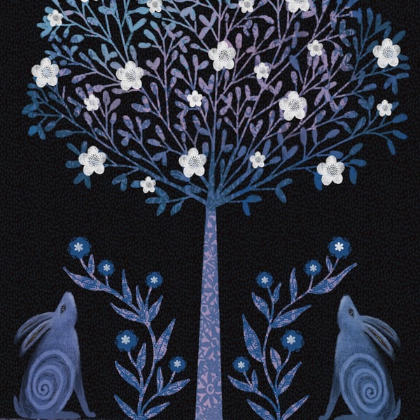 Tree of Life, blank greetings card 