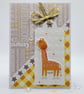 Giraffe Baby Card - New Baby Greeting Cards - Congratulations  - Image 1