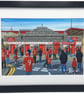 Aberdeen. Framed & Unframed Art Print. Football Club FC, Pittodrie Stadium Gift.
