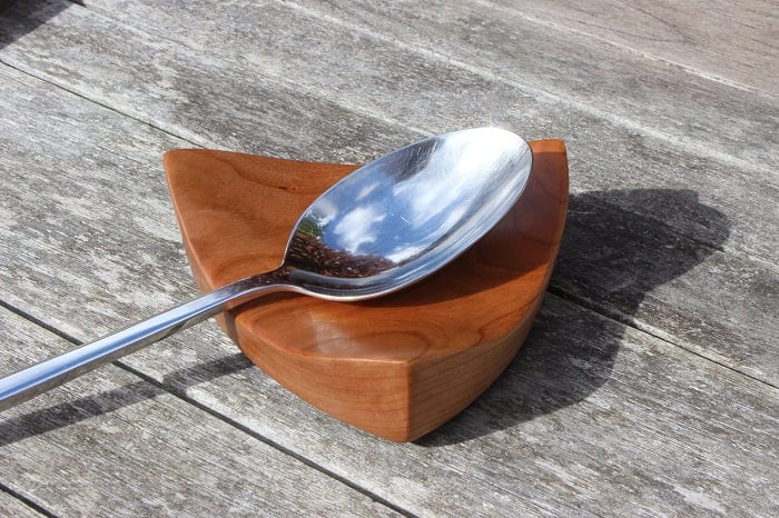 Cherry Wood Spoon Rest (SR2)