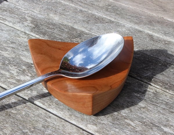 Cherry Wood Spoon Rest (SR2)