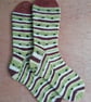 Socks, hand knitted, KIWI, adult size MEDIUM UK 5-6 - Image 1